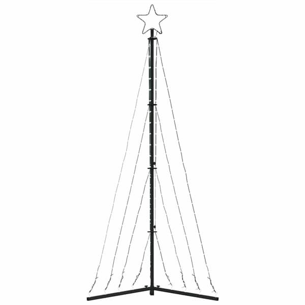 vidaXL LED joulukuusi 339 lämpimän valkoista LED-valoa 182 cm