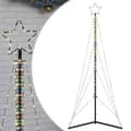 Miniatyrbillede 3 af 11: vidaXL LED-juletræ 483 LED'er 240 cm farverigt lys