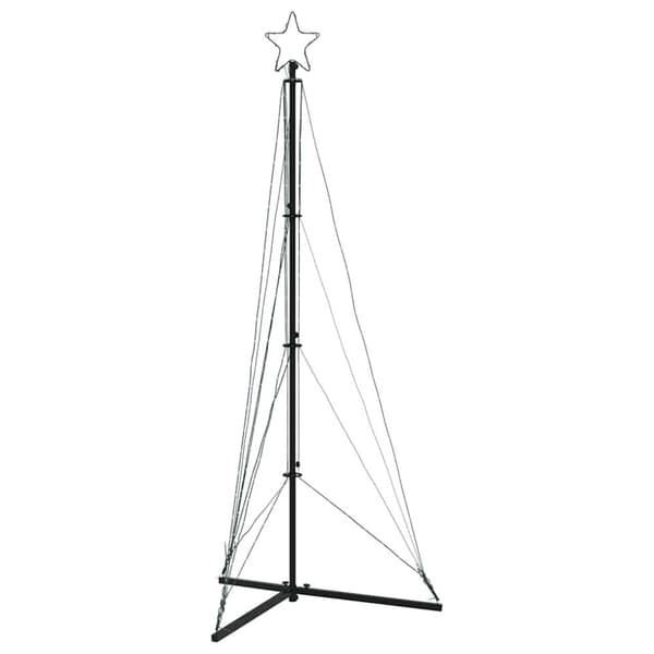 vidaXL LED-juletræ 363 LED'er 182 cm varmt hvidt lys