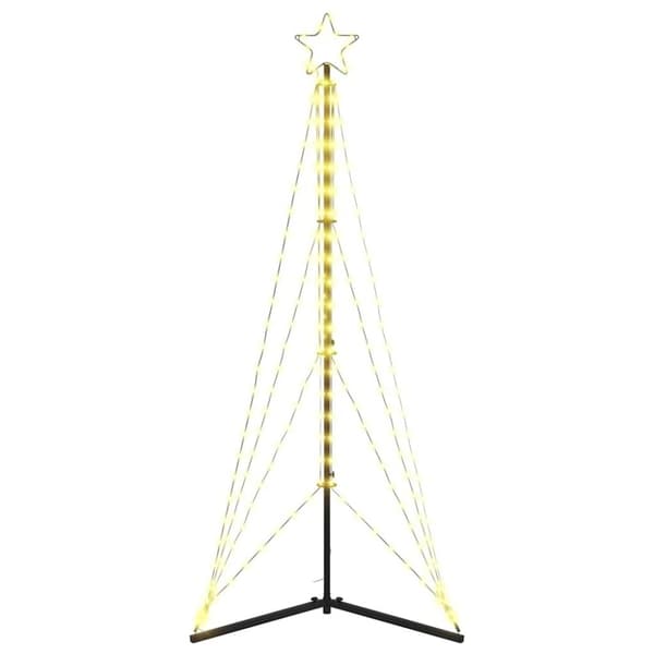 vidaXL LED-juletræ 363 LED'er 182 cm varmt hvidt lys