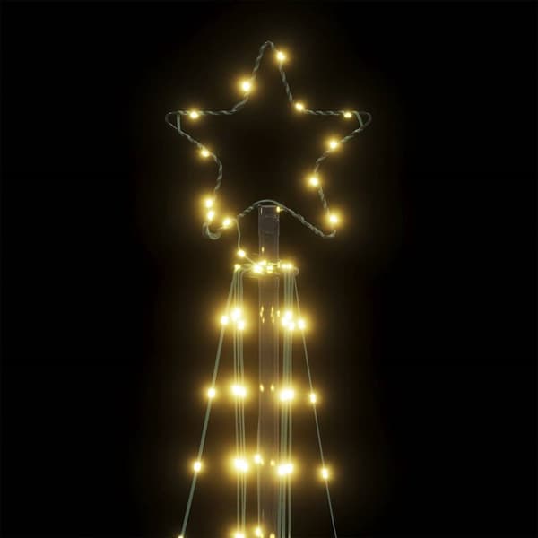 vidaXL LED-juletræ 363 LED'er 182 cm varmt hvidt lys
