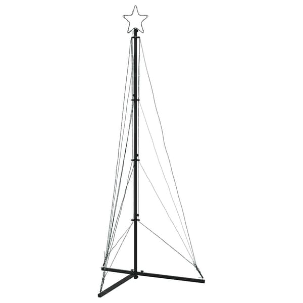 vidaXL LED Juletre 363 LEDs Varm Hvit 182 cm