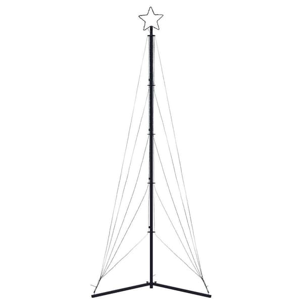 vidaXL LED joulukuusi 525 värikästä LED-valoa 302 cm