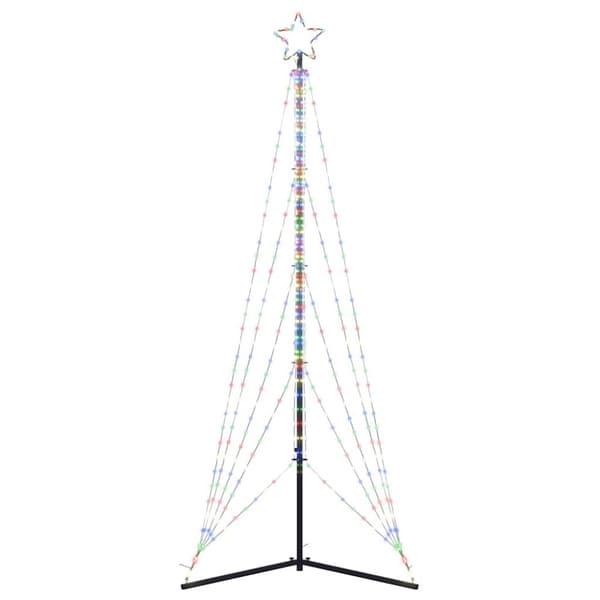 vidaXL LED joulukuusi 525 värikästä LED-valoa 302 cm