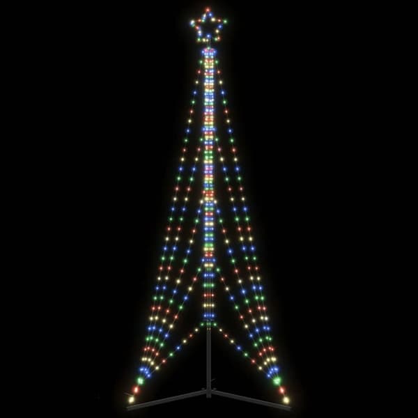 vidaXL LED joulukuusi 525 värikästä LED-valoa 302 cm