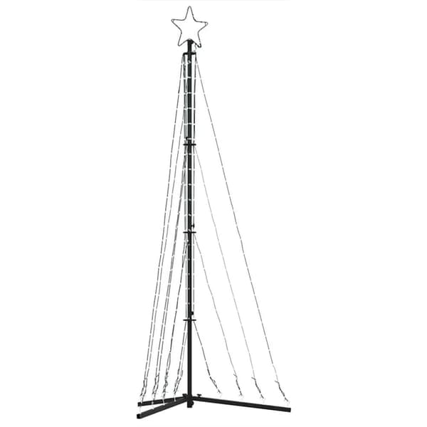 vidaXL LED joulukuusi 339 kylmän valkoista LED-valoa 182 cm