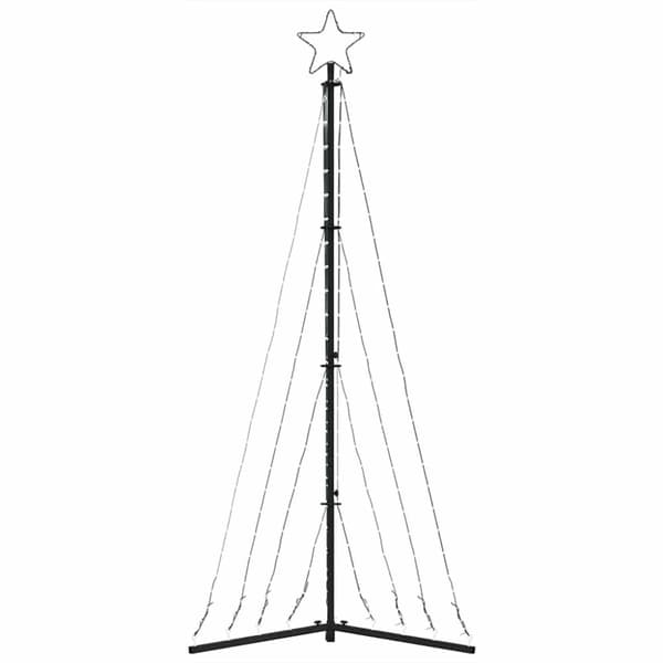 vidaXL LED joulukuusi 339 kylmän valkoista LED-valoa 182 cm