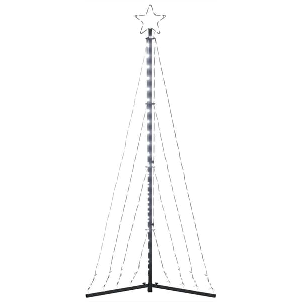 vidaXL LED joulukuusi 339 kylmän valkoista LED-valoa 182 cm
