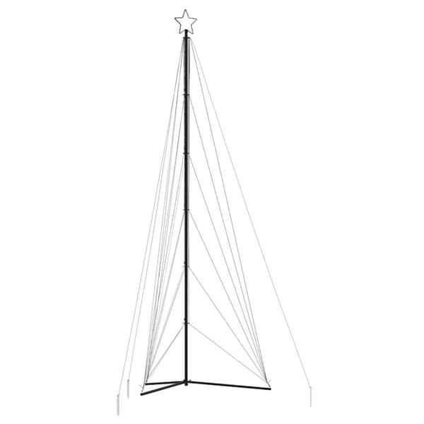 vidaXL LED joulukuusi 861 kylmän valkoista LED-valoa 478 cm