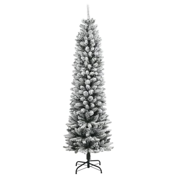 vidaXL Tekojoulukuusi lumihuurteella 300 LED-valoa 210 cm