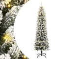Miniatyrbild 1 av 11: vidaXL Plastgran med 150 LEDs och snö 150 cm