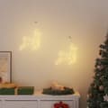 Miniatyrbillede 2 af 8: vidaXL Julelys rensdyrsilhuet 2 stk 35 LED'er varm hvid