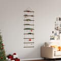 Miniatyrbillede 4 af 8: vidaXL vægdekoration stigeformet 50x150 cm naturlig gren