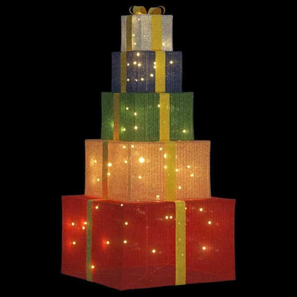 vidaXL Presentask för juldekoration 250 LEDs varmvit