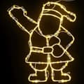 Miniatyrbilde 5 av 8: vidaXL Julelys nisse silhuett 2 stk 35 LED varm hvit