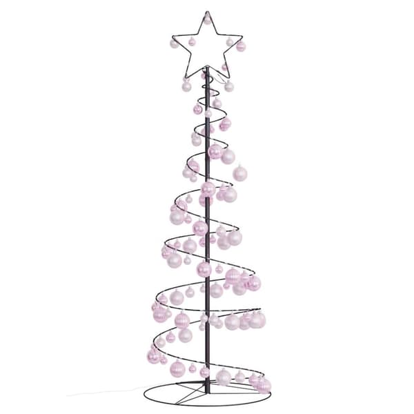 vidaXL LED joulukuusi koruilla 100 LEDiä Lämmin valkoinen 150 cm
