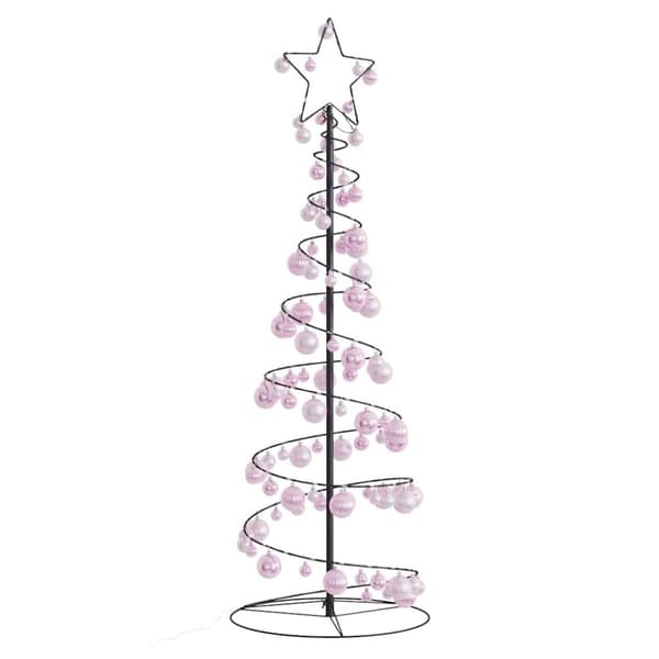 vidaXL LED joulukuusi koruilla 100 LEDiä Lämmin valkoinen 150 cm