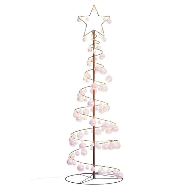 vidaXL LED joulukuusi koruilla 100 LEDiä Lämmin valkoinen 150 cm
