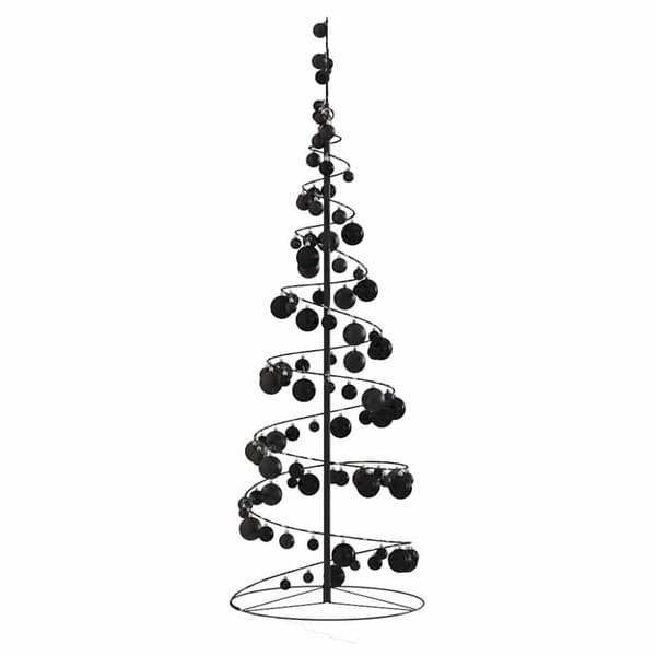 vidaXL LED julgran med julgranskulor 100 LED varmvit 150 cm