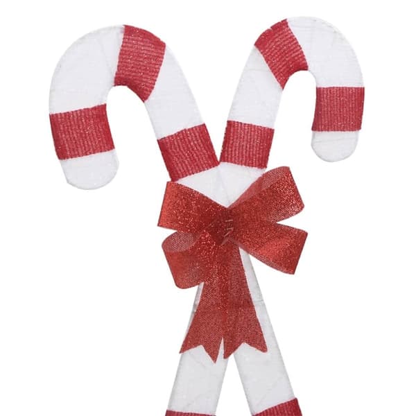 vidaXL Julepynt candy cane 50 LEDs varm hvit