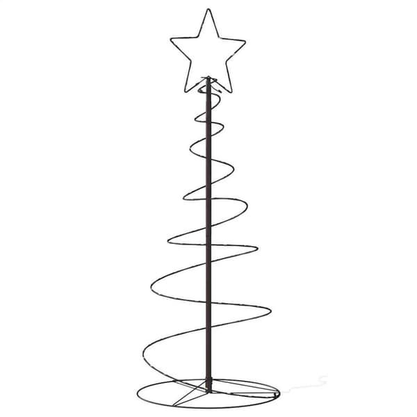 vidaXL LED Juletre 80 LEDs Varm Hvit 120 cm