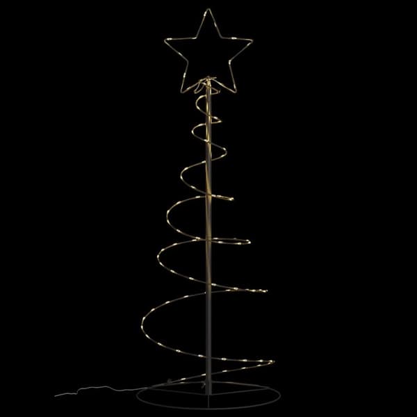 vidaXL LED Juletre 80 LEDs Varm Hvit 120 cm