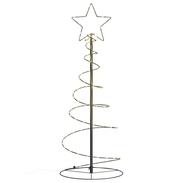 vidaXL LED Juletre 80 LEDs Varm Hvit 120 cm