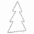 Miniatyrbilde 1 av 8: vidaXL Julelys juletre silhuett 115 LED varm hvit