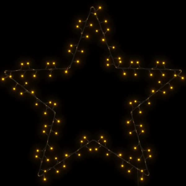 vidaXL Jouluvalot Star Silhouette 115 LEDs Lämmin valkoinen