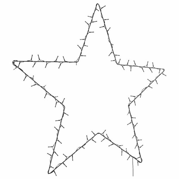 vidaXL Jouluvalot Star Silhouette 115 LEDs Lämmin valkoinen