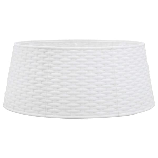 vidaXL skjuler til juletræsfod Ø56x23 cm plast hvid