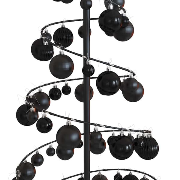 vidaXL LED-juletræ med kugler 100 LED'er 150 cm varmt hvidt lys