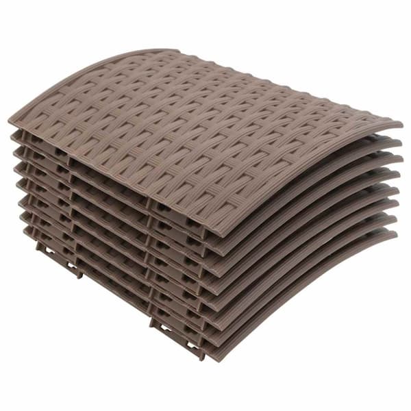 vidaXL Julgranskrage brun Ø65x23 cm plast