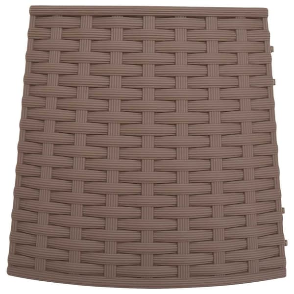 vidaXL Julgranskrage brun Ø65x23 cm plast