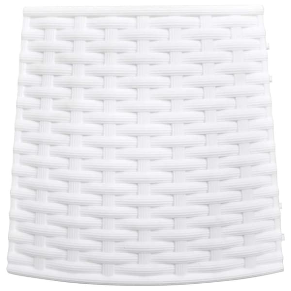vidaXL Julgranskrage vit Ø56x23 cm plast