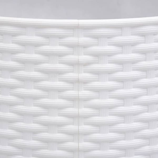 vidaXL Julgranskrage vit Ø56x23 cm plast