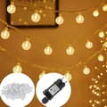 Miniatyrbild 1 av 3: YUENFONG 30m 240 LED Utomhus-Inomhus Strängljus Dekoration för jul, Halloween, med 8 lägen, Cool White, IP44