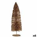 Miniatyrbild 1 av 2: Prydnadsfigur Julgran Paljetter Gyllene 10 x 41 x 10 cm (6 antal)