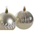 Miniatyrbild 3 av 4: Julgranskulor Home ESPRIT Gyllene Silvrig PVC 16 x 16 x 24 cm (2 antal)