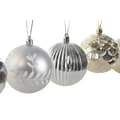 Miniatyrbild 2 av 4: Julgranskulor Home ESPRIT Gyllene Silvrig PVC 16 x 16 x 24 cm (2 antal)