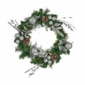 Miniatyrbillede 2 af 2: Adventskrans Krist+ K1912698-1 Grøn Sølvfarvet 60 x 13 x 60 cm (4 enheder)