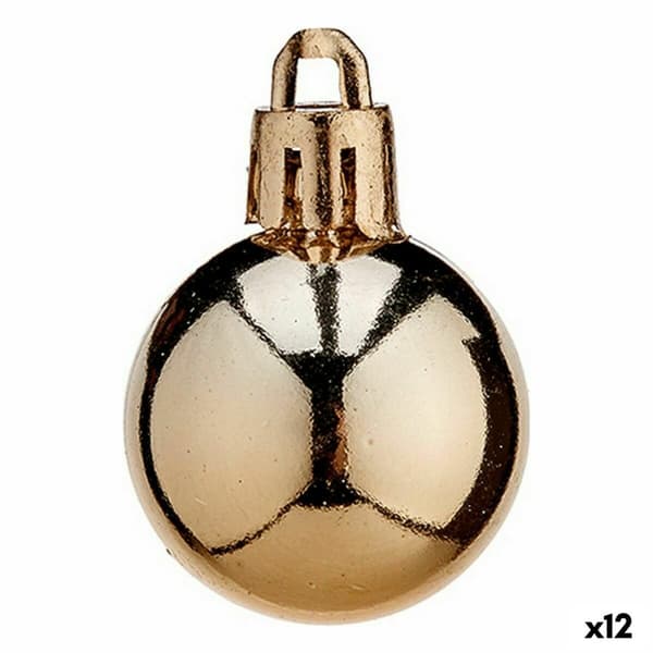 Joulupallosetti Kupari Muovinen 3 x 4 x 3 cm (12 osaa)