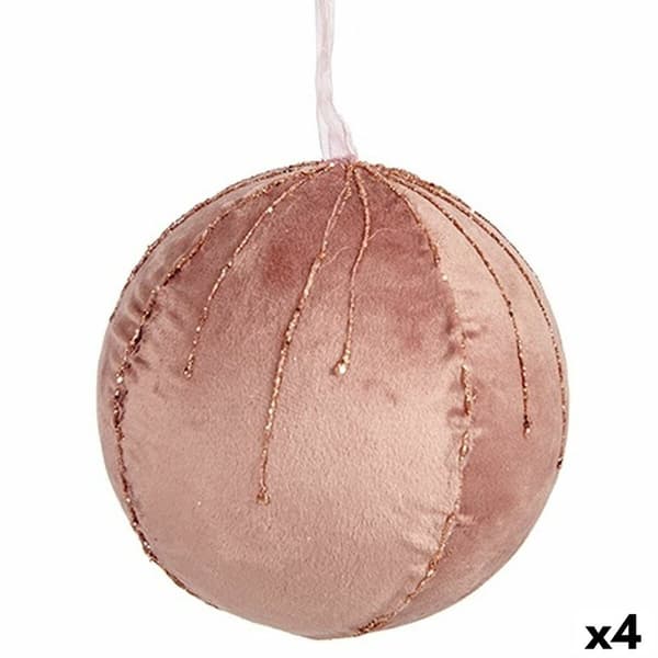 Joulupallosetti Krist+ 19A5453-PR Pinkki Polyesteri (4 osaa)