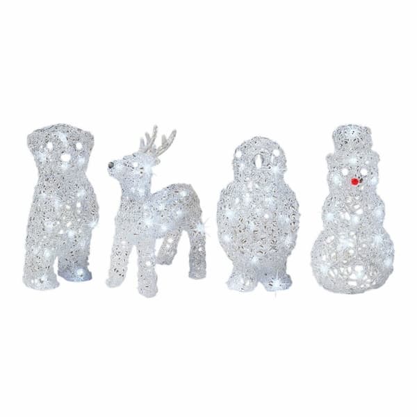 Koristeellinen puutarhahahmo Lumineo 491031 eläimet 17 x 12 x 23 cm Joulu