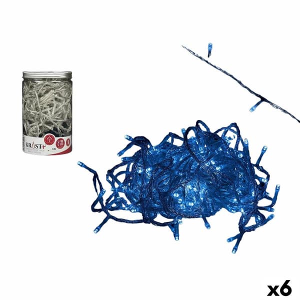 LED-valokranssi Kylmä valo 14,4 m Läpinäkyvä 6 W (6 osaa)