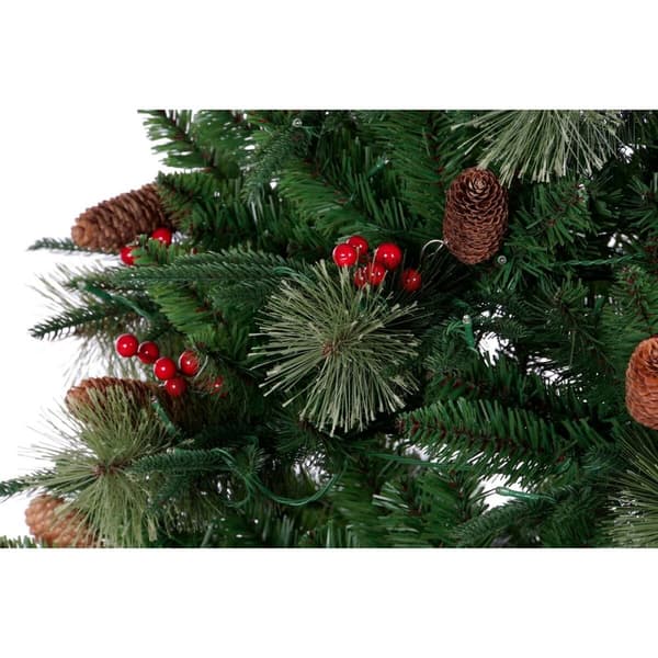 Joulupuu DKD Home Decor Punainen Vihreä Polyetyleeni 100 x 100 x 180 cm