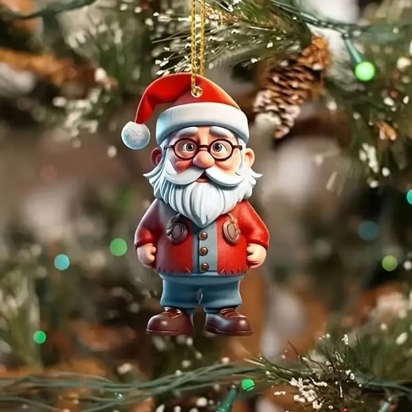 Jultomten - Santa Claus - Juldekoration - BakeCake