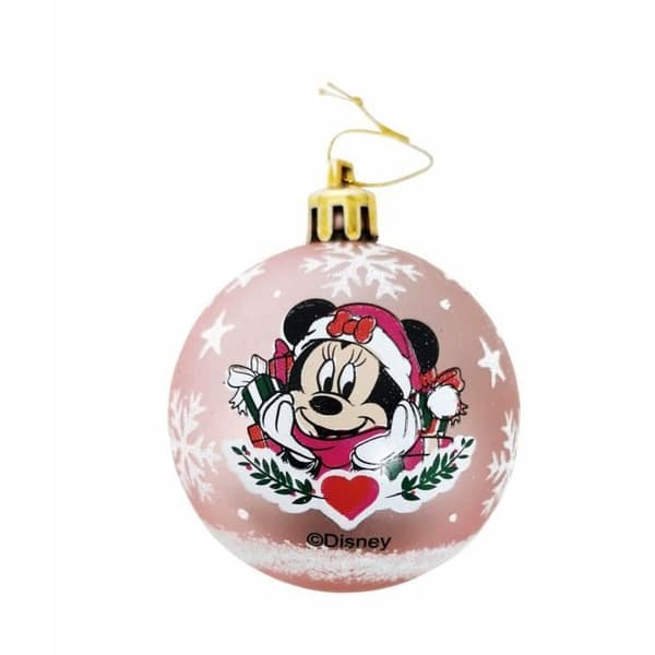 julkula minnie mouse lucky 10 enheter rosa plast (ø 6 cm)