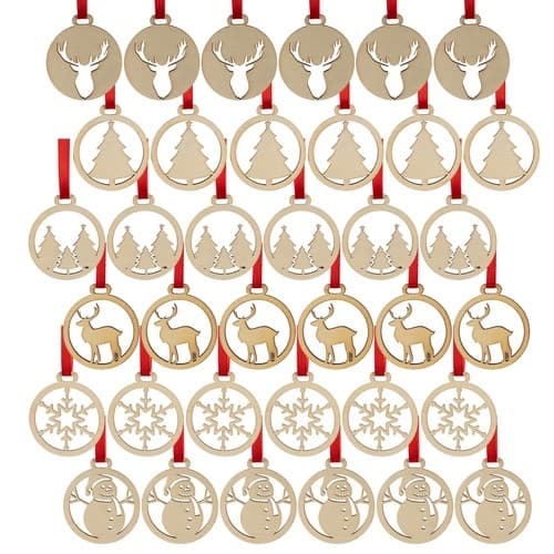 36-Pack Julgranskulor - Juldekoration
