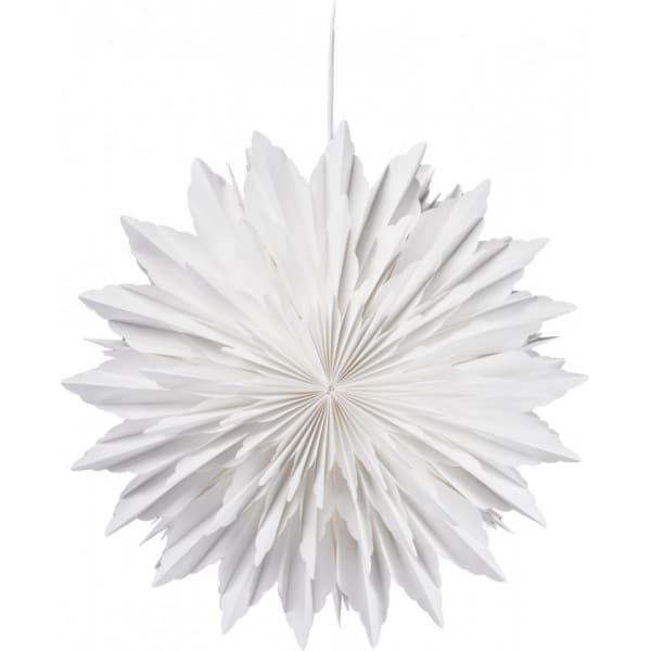Enne Cristel -valkoinen paperitähti kukka 50cm
